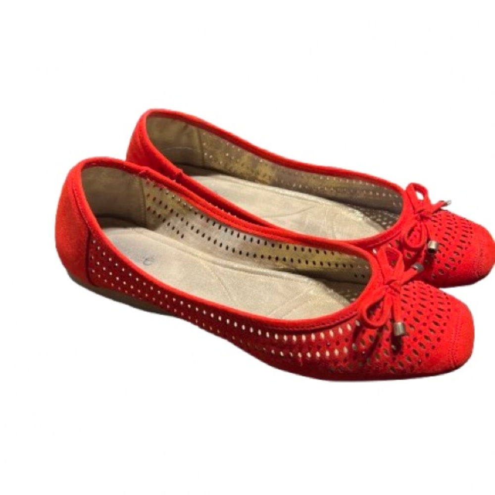 J.Renee -flat shoes sz 9.5 in red - Picture 2 of 13